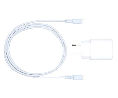 Adaptador de carga USB PD/QC 3.0 incl. cable C-C, blanco 20 W, 3,6 V~5,9 V/3 A; 6~9 V/2 A; 9 V~12 V/1,5 A